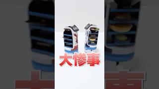 マジで動くミニチュア猫型配膳ロボットで料理は運べるのか？ #Shorts #ガチャガチャ #検証 #実験