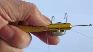  Fish hook knot tying tool a Simple Gadget for fastening Hooks to Fishing Line, it Actually Works