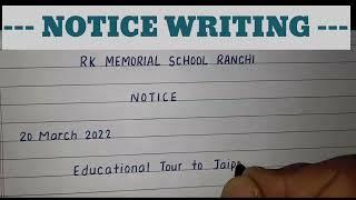 #NoticeWriting | Notice Writing Format