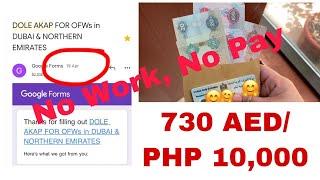 DOLE- AKAP FOR OFWs in DUBAI & NORTHERN EMIRATES by Juvelyn Tambolero