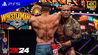 WWE 2K24 - John Cena vs. The Rock | Wrestlemania 41 No Holds Barred Match | PS5™ [4K60]