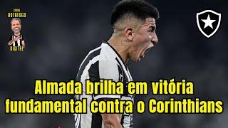 Fogão chega a 53 pontos, com o 2 a 1 sobre o Corinthians. John defendeu primeiro pênalti da carreira