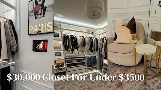 DIY Ikea Pax Wardbrobe: Luxury Closet Tour on a BUDGET! $30,000 Closet for Under $3500!