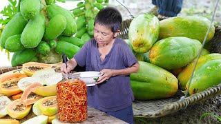 【SUB】Kang Grates and Pickles Chinese Quince! It Goes Well with Porridge  丨rural life