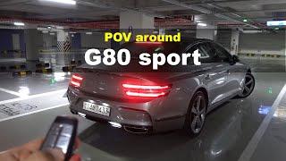 2022 Genesis G80 sport 3.5 T-GDi Exterior and interior