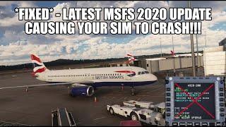 *FIXED* - Latest October MSFS 2020 Update - Crashing Your Sim! | Navigraph AIRAC Data Issue