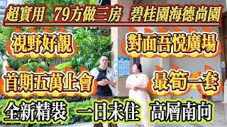 業主話你一定鐘意呢個戶型，全新未入住，79 方三房，品質小區，碧桂園海德尚園，對面吾悅廣場，最筍一套，高層南向，首期 5 萬上會#大亞灣 #惠州 #港人置業 #二手筍盤 #home