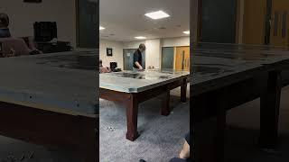 12ft Snooker table install in London.