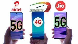 Jio 5G vs Airtel 5G vs 4G Internet - Real Test !