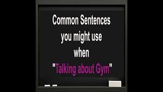 Learn English Sentences when you "Talking about The Gym" | Learn Spoken English #english #learn