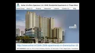 Ashar 16 offers 1 & 2 BHK Residential Projects in Thane West for Sale