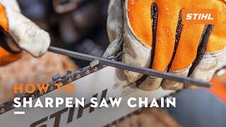 How to Sharpen Saw Chain | STIHL Tutorial