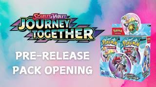 Opening JOURNEY TOGETHER Pre Release Booster Bundle (Pokémon card opening)