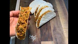 -تاکو گیاهی با نواب - ساندویچ گیاهی - vegan taco with navab