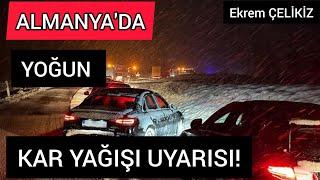 Almanya'da Yoğun Kar Yağışı Uyarısı