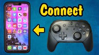 How To Pair A Switch Pro Controller To An iPhone (Connect Wireless Gamepad to Apple Phone)