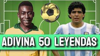 Adivina 50 LEYENDAS del Fútbol - Test Nivel Difícil 