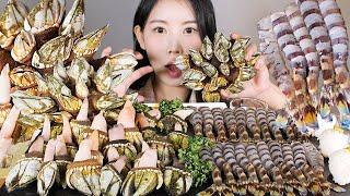 국내 최초 양식 성공 양식 보리새우(오도리)회, 거북손 먹방 Kuruma Shrimp & Barnacle [eating show] mukbang korean food