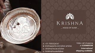 Silver Pooja Articles Designs 2022 / Silver Deepam Stands  / Krishna House Of Silver