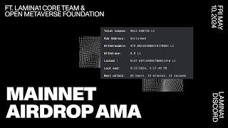 LAMINA1 — Mainnet Airdrop AMA Ft. L1 Core Team & The Open Metaverse Foundation