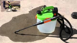 How to use a 5L rechargeable weed sprayer