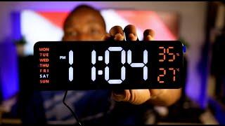 LED Alarm Clock for $12 with Temperature & RH | DS 6657 | Review & Settings