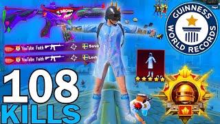 108 KILLS! 7 CHICKENS IN A ROW 2V4!!! WE BEAT THE NEW TRIDENT TRIAL  PUBG MOBILE