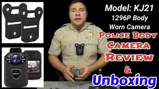 Boblov Police or Security camera review and unboxing. Model: KJ21. Body Camera Magnet Mount all cam