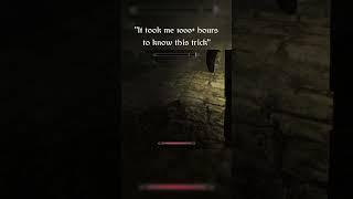 It Took Me 1000+ Hours To Know This #skyrim #gaming #elderscrolls