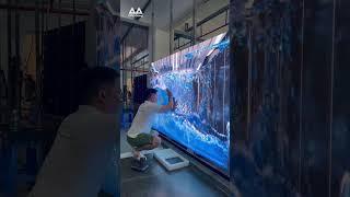 Hurry, the water is coming out!#MileStrong #leddisplay #ledscreen #ledpanel #3deffect #ledvideowall