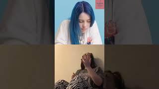 Billie Eilish's reaction after hearing geena fontanella sing Heart Attack #alqaismusic #demilovato