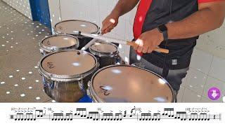 BASSES AWAY Street Cadence by Timm Pieper - Tenor Drum Cover: Jonas Luiz