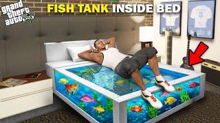 Franklin Found A Fish Tank Inside His Bed In His Room Gta 5!