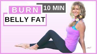 10 Minute Ab Workout For Women Over 50 | Reduce Belly Fat Fast | Fabulous50s