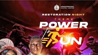 PST. CORNELIUS HARUNA || RESTORATION NIGHT || POWER TO RUN