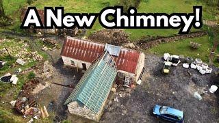 New Chimney on the Derelict Cottage.