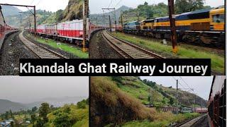 KHANDALA ghat RAILWAY journey - Beautiful train journey KHANDALA (Bhor) ghats | new to you vlog