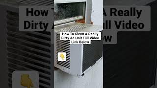 How to Clean A Really Dirty Window ac Unit (Air Conditioner Unit) The Easy Way! #shorts