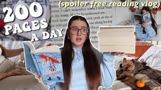 I tried reading 200 PAGES a day for a week! (reading vlog)