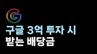 구글 주식 3억 투자하면 받는 배당금은?