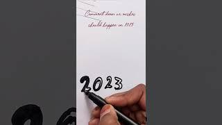 Happy new year 2023 #shorts #calligraphy #lettering #newyearwishes #viral #trendingstatus