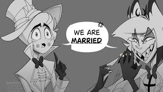 Alastor and Lucifer are MARRIED?! - Hazbin Hotel Comic Dub