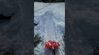 Push Snow Don't Lift Slide it #snow #how #howto shovel