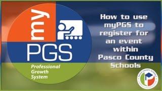 MyPGS: How to use myPGS to register for an event within Pasco County Schools