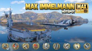 Aircraft Carrier Max Immelmann with good support on map Hotspot.