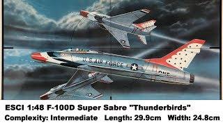 ESCI 1:48 F-100D Super Sabre "Thunderbirds" Kit Review