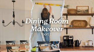 DIY Dining Room Makeover Part 1: The Transformation Begins! 