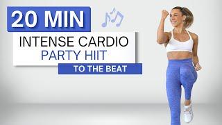 20 min CARDIO PARTY HIIT WORKOUT | To The Beat  | No Squats or Lunges | Fun + High Intensity