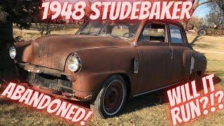 Abandoned 1948 Studebaker sitting for 35 years! Will it run?!? Long forgotten flathead six!