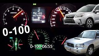 2003 Forester XT vs 2014 Forester XT  0-60 mph / 0-100 kmh